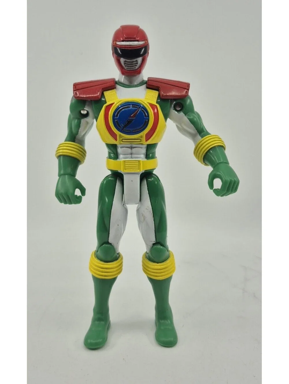 2006 Bandai Power Rangers Operation Overdrive Green Hovertek Cycle Ranger Figure